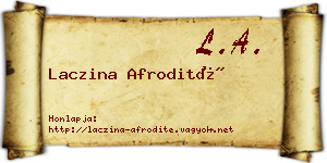 Laczina Afrodité névjegykártya